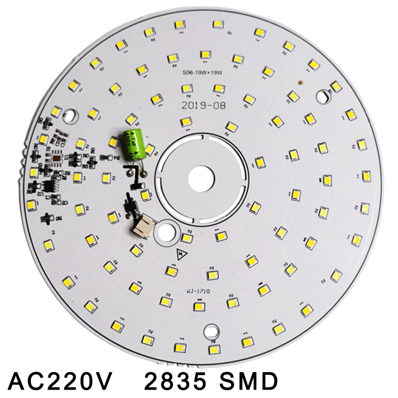 Chip de lámpara de bombilla LED, 3W, 6W, 12W, 18W, CA 220V, 240V, IC inteligente, sin necesidad de controlador, bricolaje, blanco Natural, cuentas de foco led downlight