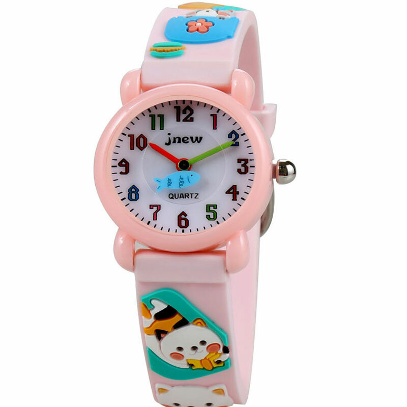 2021 zegarek dla dzieci silikonowy uroczy kreskówkowy kot wodoodporny zegarek kwarcowy dzieci dzieci czas wolny sport dziewczyna chłopiec zegar Montre Enfant