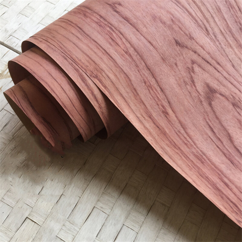 Natural Wood Veneer 3FC Bubinga Zebrawood Sapele for Furniture about 60x250cm 0.25mm Thick