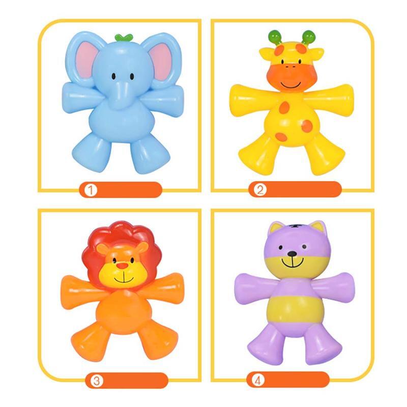 1 pièces animaux chaîne hochet créatif mignon Animal chaîne hochet jouet pour bébé infantile nouveau-né (cerf, tigre, éléphant, motif de Lion)