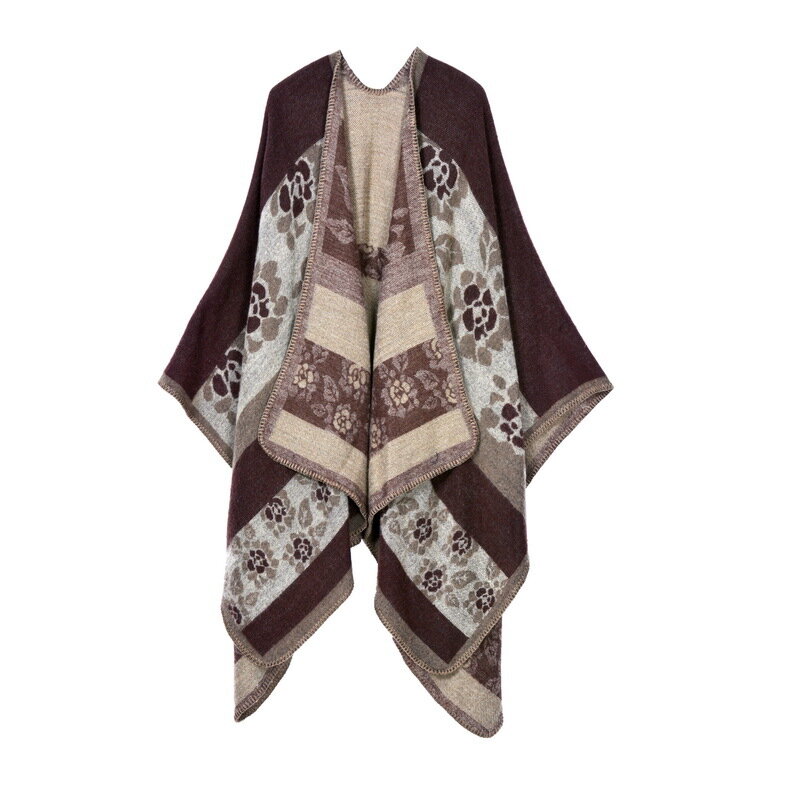 Poncho cálido a cuadros para Mujer, chales de gran tamaño, Pashmina de Cachemira, moda de invierno, novedad de 2020