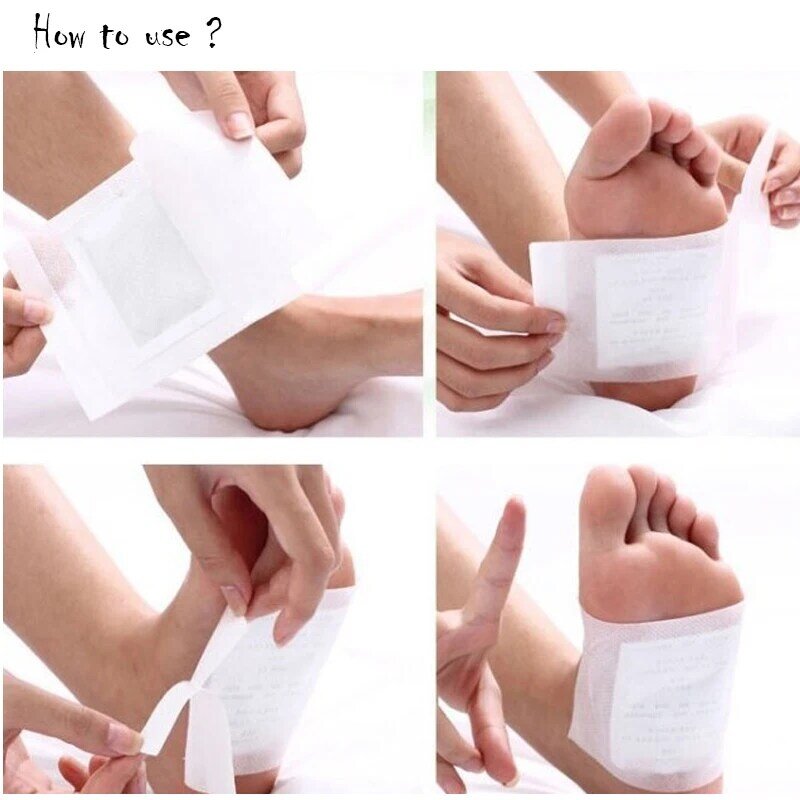 Feet Pads Cleansing Detox Foot Pads/Kinoki Detox Foot Pads Patches with Retail Box and Adhesive (1Box=10pcs Pads+10pcs Adhesive)