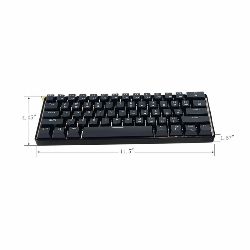 GK61 Swappable 60% RGB Keyboard Customized Kit PCB Mounting Plate Case Gamer Mechanical Keyboard Gaming RGB Customized Keyboard