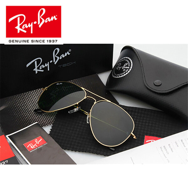 Rayban rb3025 aviator masculino óculos de sol clássico polarizado de condução ao ar livre piloto óculos de sol 3025 aviador