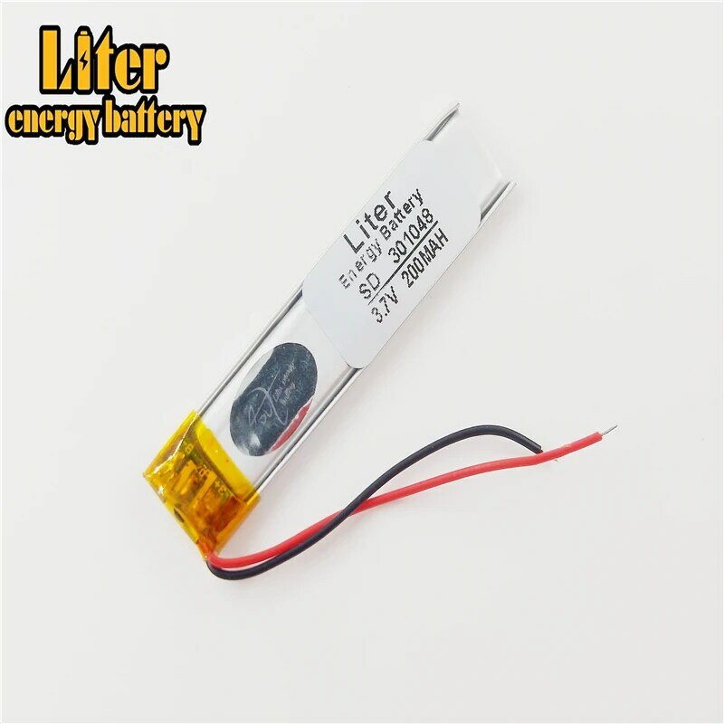 Batería de polímero de litio para tableta de 3,7 V, bolígrafo de lectura de punto de juguete con Bluetooth, grabadora steelmate, 301048, 301050, 200MAH