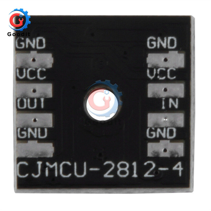 Módulo de painel de lâmpada LED para arduino, 4 canais, cores, RGB, módulos precisos para arduino, DC, 5V, 4Bit, WS2812, 5050, 2x2