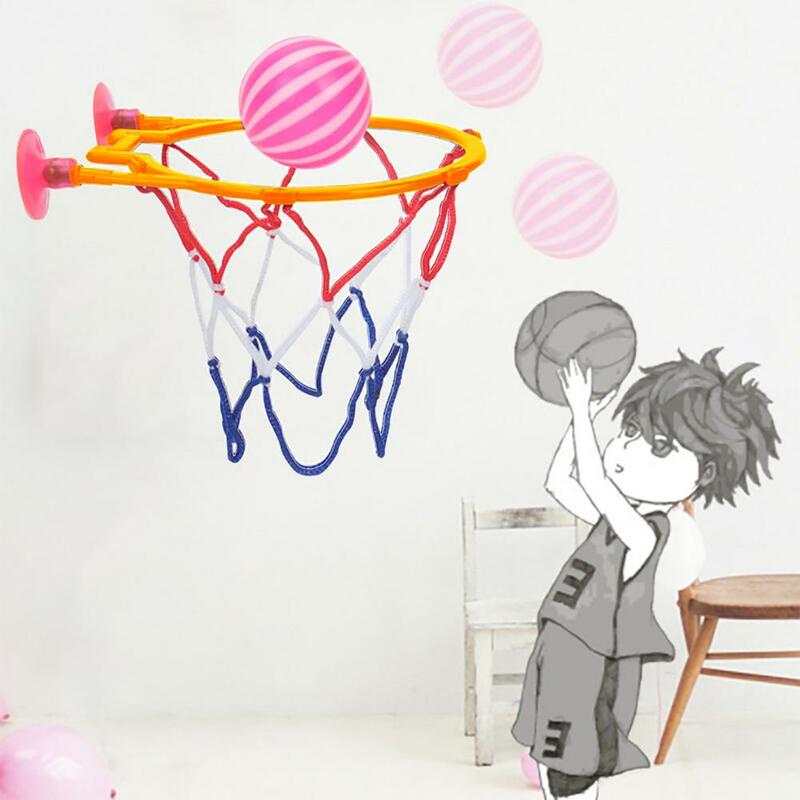Мини баскетбольное кольцо на присоске для ванной комнаты, стрельбы, баскетбола, детская интерактивная обучающая игрушка для ванны, стрельбы