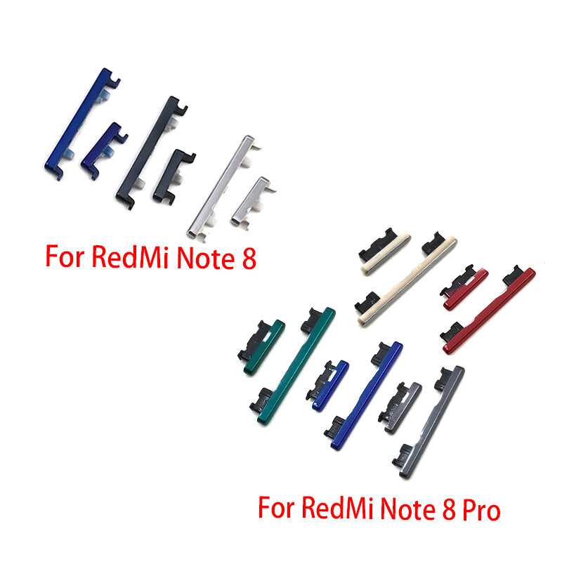 Nueva tecla de encendido lateral y botón de volumen para Xiaomi Mi 10 Pro, Redmi Note 7, 8, 9 Pro, 9S, ON OFF, Volume Up Down, piezas de repuesto