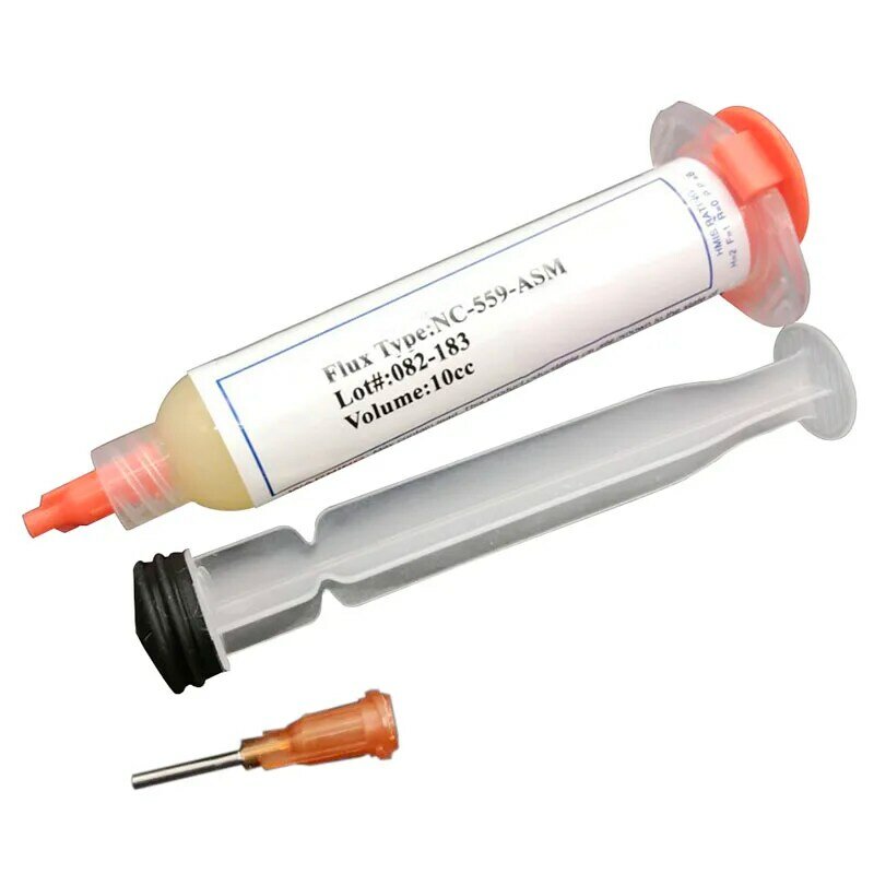 1 Set illac en forme 10cc NC-559 ASM PGA BGA SMD avec pointe flexible seringue pâte à souder flux graisse réparation soudure