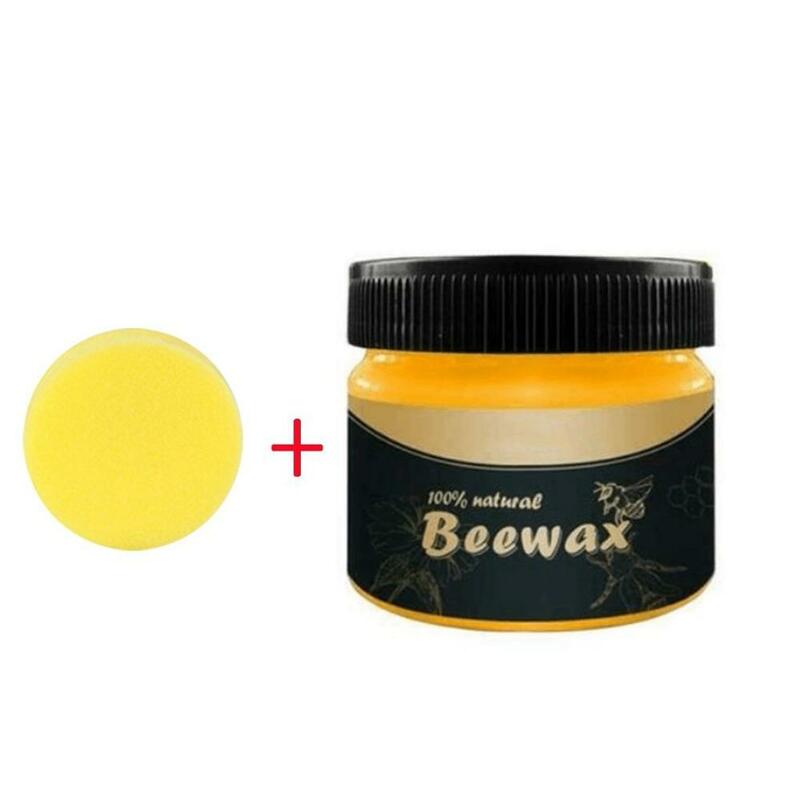 40^Organic 100% Natural Pure Wax Wood Seasoning Beewax Complete Solution Furniture Care Beeswax Home Cleaning