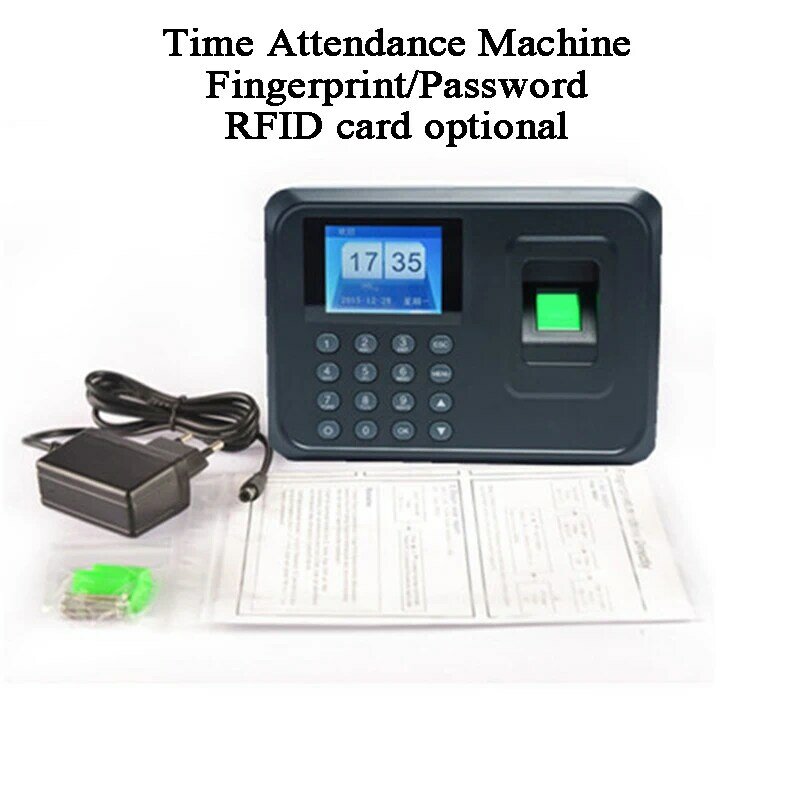 Impressão digital biométrica, código da máquina de atendimento ao tempo de escritório com senha dc5v usb com disco u cartão rfid
