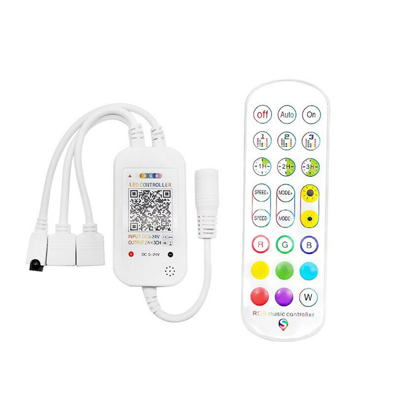 24-key Smart APP, Bluetooth Colorful Controller, Gradient With Music ButtonSuitable For 5-24V 5050 LED bar lighting acces