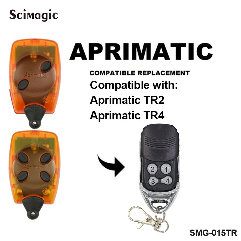 เปลี่ยน Aprimatic TR2 TR4รีโมทคอนโทรล Aprimatic ประตูโรงรถ433Mhz