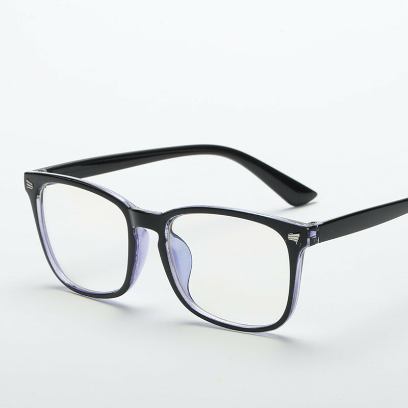 Gafas cuadradas unisex, lentes lisas de montura completa, protección contra radiación, ópticas, moda 2020
