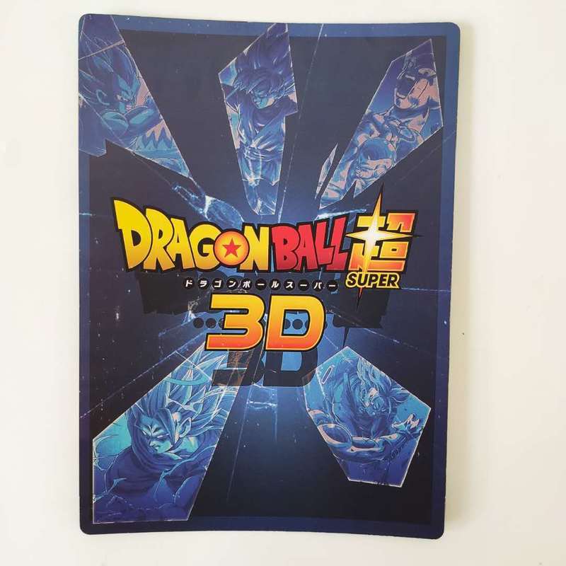 1 pièces/ensemble Dragon Ball Z 3D carte stéréo B5 taille Super Saiyan Goku végéta passe-temps à collectionner jeu Anime carte de Collection