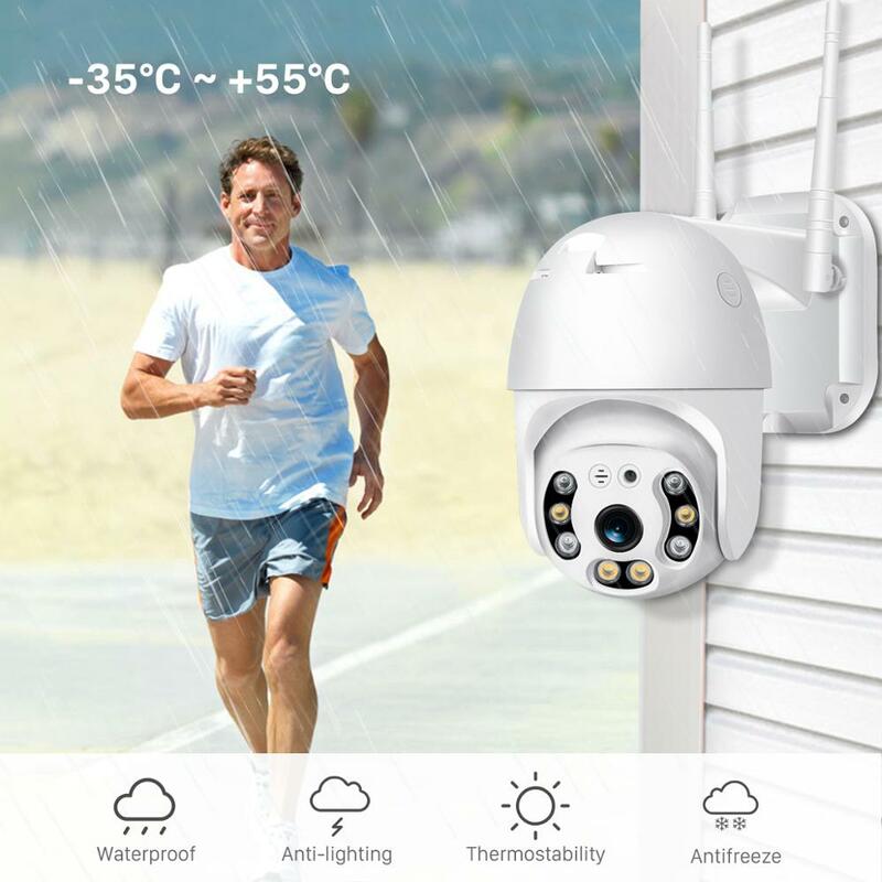 3M PTZ IP Camera Wifi Outdoor AI Human Detection Audio 1080P Wireless Security CCTV Camera P2P  4X Digital Zoom Wifi Camera