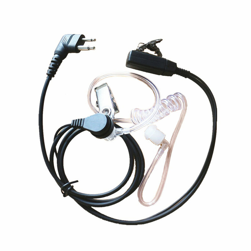 10x ukryty akustyczny zestaw słuchawkowy do słuchawek douszny mikrofon do motoroli 2-Pin Radio dwukierunkowe CLS1110 CP100 CLS1410