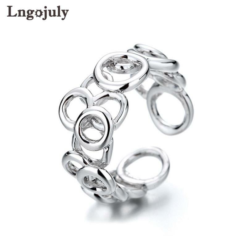High Quality Pure 925 Sterling Silver Women Ring Luxury Irregular Rings For Women Girlfriend Anniversary Party Fine Jewelry Gift