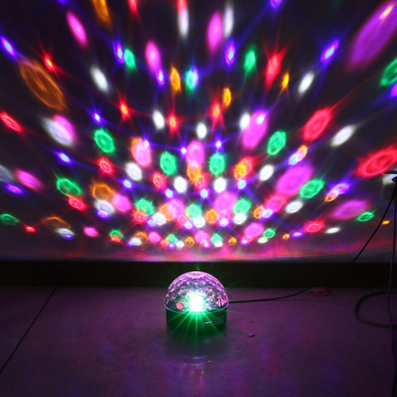 Lámpara led nocturna colorida con control remoto, proyector estrellado con recarga, bluetooth, USB, altavoz de música de diamante, bar, fiesta, luz decorativa ktv