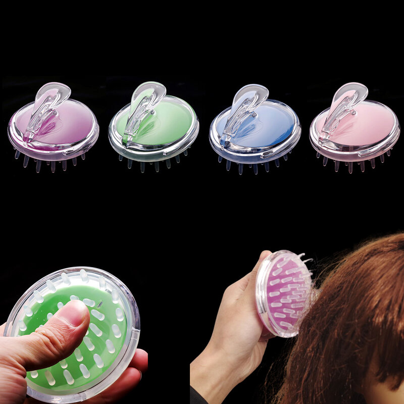 Advanced Silicone Shampoo Scalp Shower Body Washing Hair Massage Massager Brush Comb Peine De Masaje De Champú