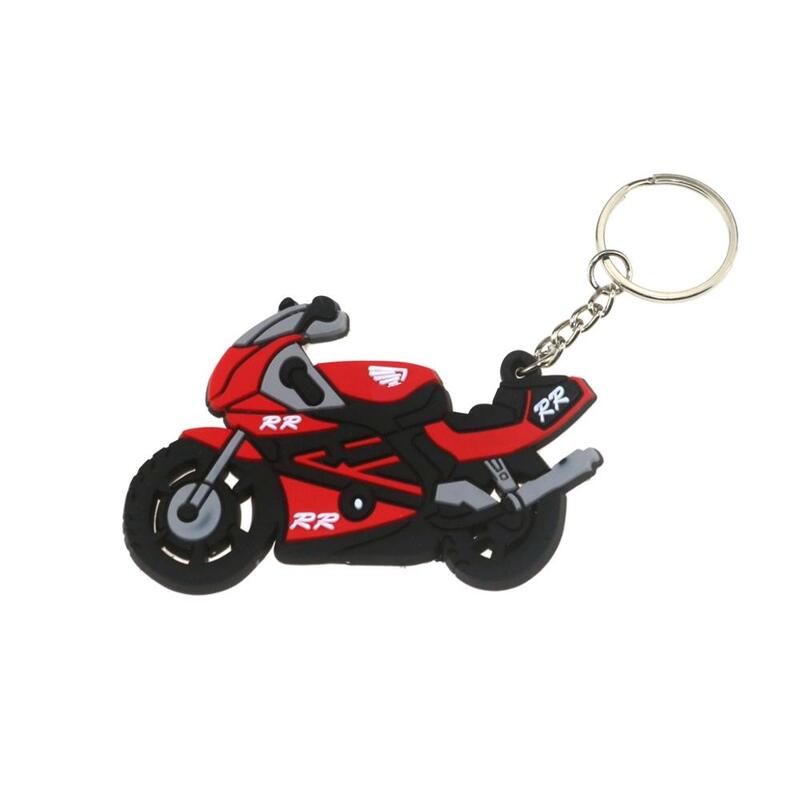 Corrente chave de borracha macia para motocicleta, Chaveiro, Cool Keychain, Honda CB1000, CB650F, CBR100RR, CB650R, 3D