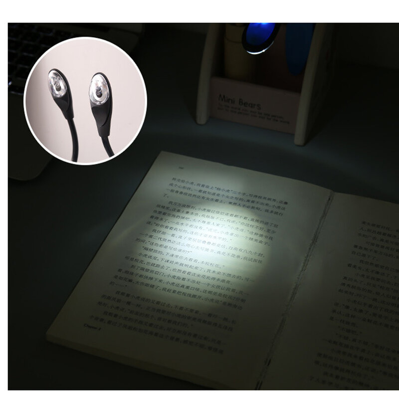Перезаряжаемый светодиодный Usb-светильник для чтения, гибкая лампа для чтения, диммер, настольная лампа с зажимом, портативный светильник с зажимом, Новинка