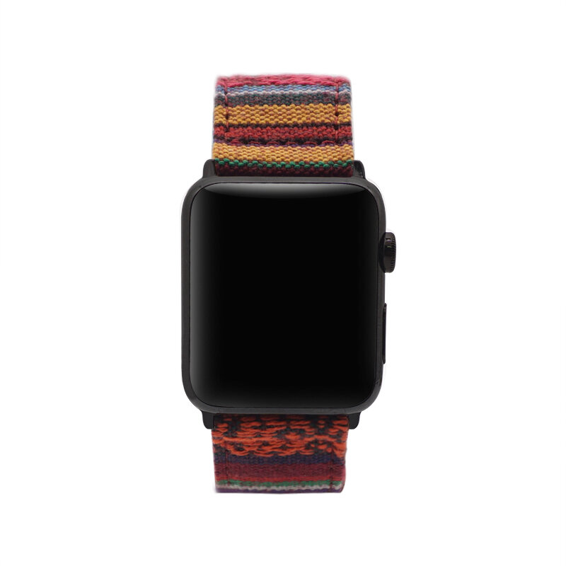 National Wind Fabric Strap For Apple Watch band 38mm 40mm iWatch 4 Band 42mm 44mm Sport Band Apple Watch 5 4 3 2 Accessories