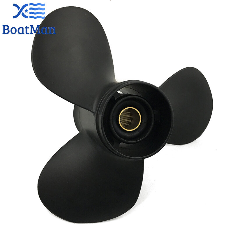 BoatMan® Propeller 11.6x11 For Tohatsu Outboard Motor 35HP 40HP 50HP 13 Tooth Spline 3T5B64523-0 Aluminum Boat Accessories
