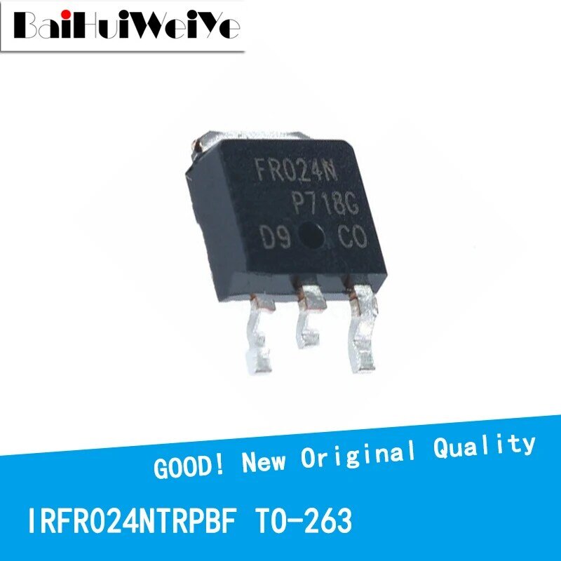10 개/몫 IRFR024NTRPBF IRFR024N IRFR024 FR240N 55V/17A TO-252 신규 및 기존 IC 칩셋 MOSFET MOSFT TO252