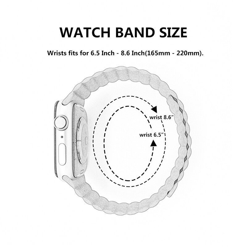 가죽 루프 스트랩 애플 시계 밴드 5 4 3 마그네틱 클로저 팔찌 iwatch 밴드 44mm 40mm 42mm 38mm 시리즈 5 4 3 2 시계 밴드