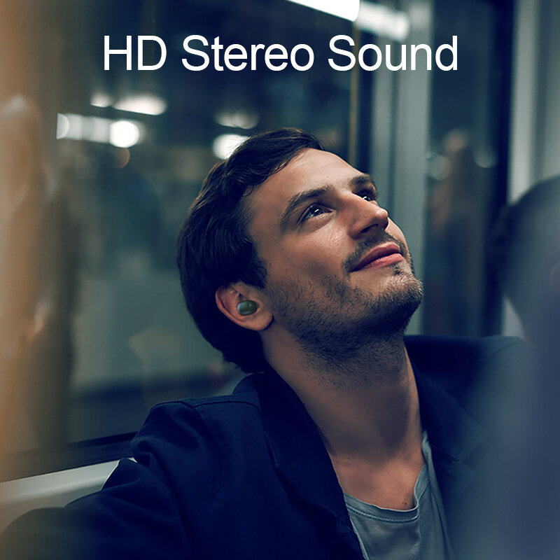 Haylou-Słuchawki bezprzewodowe GT1 Pro douszne z redukcją hałasu, wytrzymała bateria, HD, stereo, TWS, kontrolowane dotykiem, podwójny mikrofon
