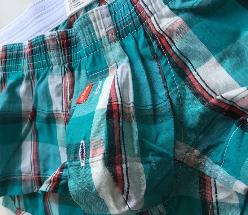 SEOBEAN-pantalones cortos de chándal a cuadros con bolsa en U, bañadores informales, pantalones cortos de pijama
