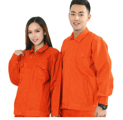 Thicken cotton welding flame retardant protective clothing under 100% cotton labor protective clothing