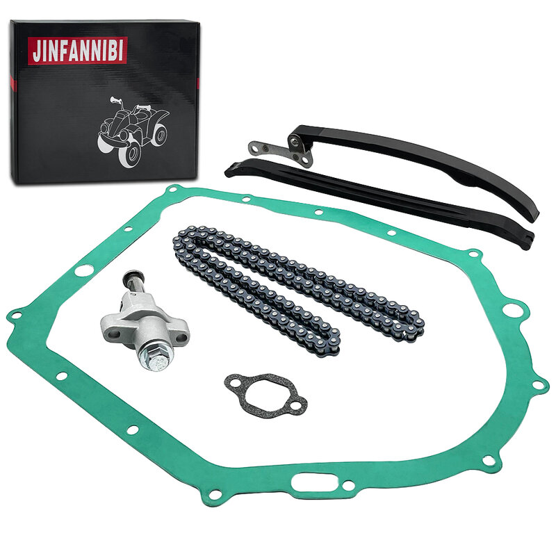 Cam Timing Chain Guides Tensioner Cover Gasket Compatible for Yamaha Big Bear 350 Moto-4