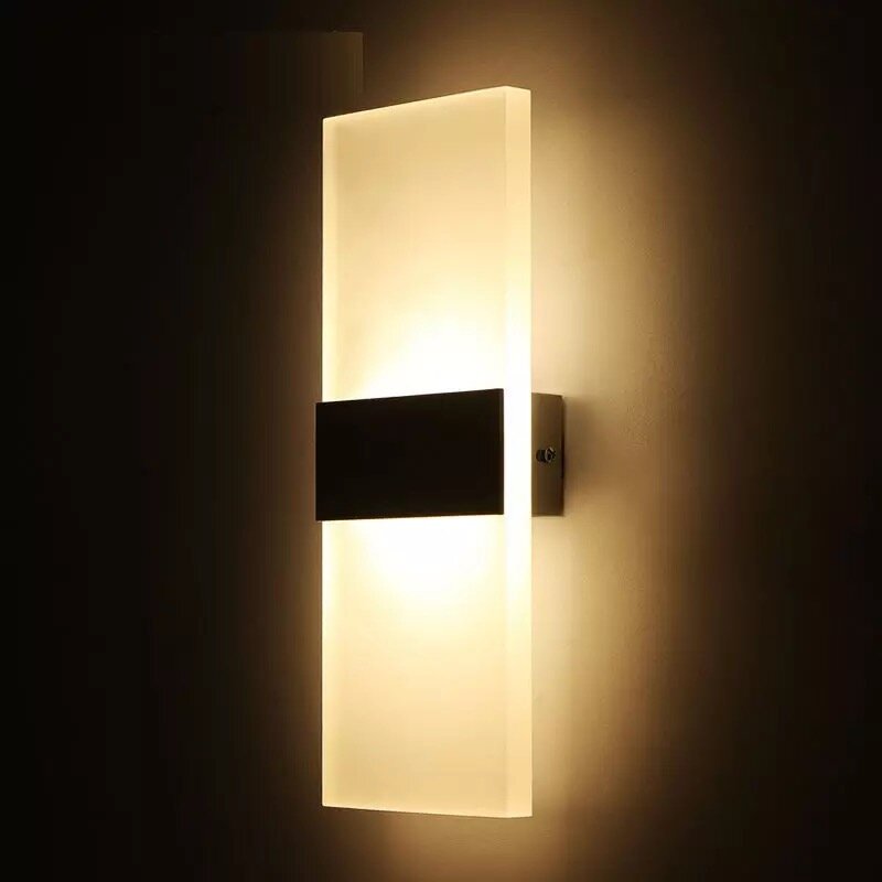 Luminária de parede led para decoração de casa e quarto, 110v, 220v, luzes de parede para banheiro, iluminação para casa