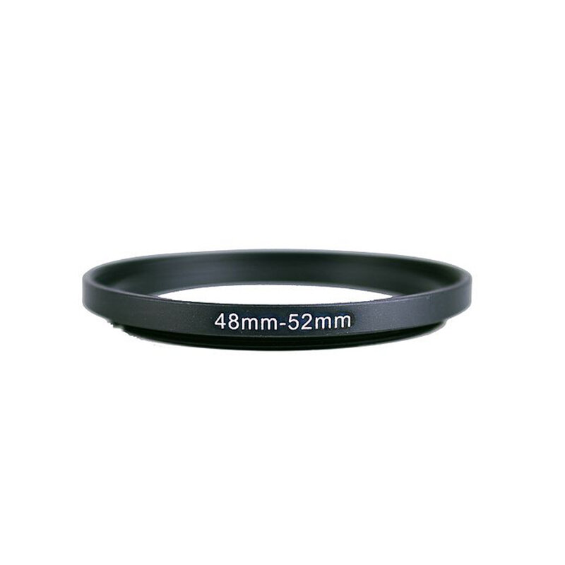 Adaptador de anillo de Metal para filtro de lente de 48mm-52mm 48-52mm 48 a 52 Step Up, color negro