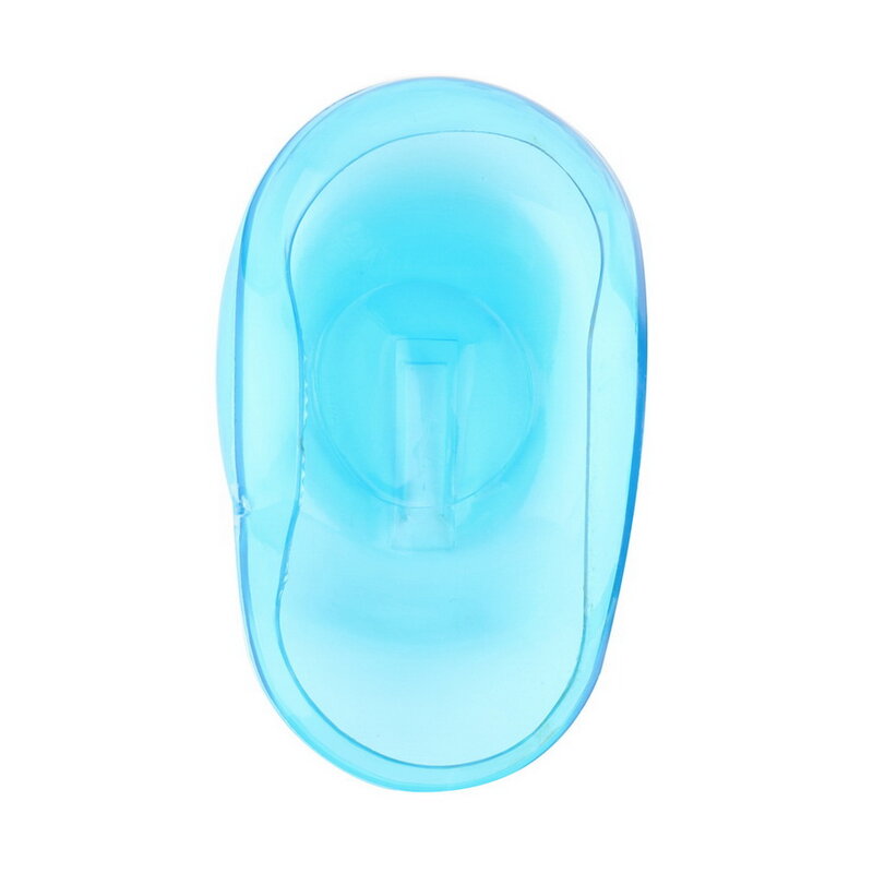 男性と女性のための透明なシリコンキャップ,ヘアダイサロン保護カバー,青色,2ピース/ペア