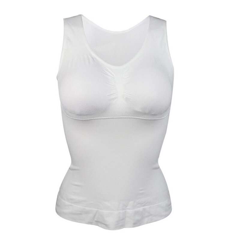 CXZD-تي شيرت بدون أكمام مع حمالة صدر كبيرة للنساء ، ملابس داخلية لتشكيل الجسم قابلة للإزالة ، سترة تنحيف ، مشد