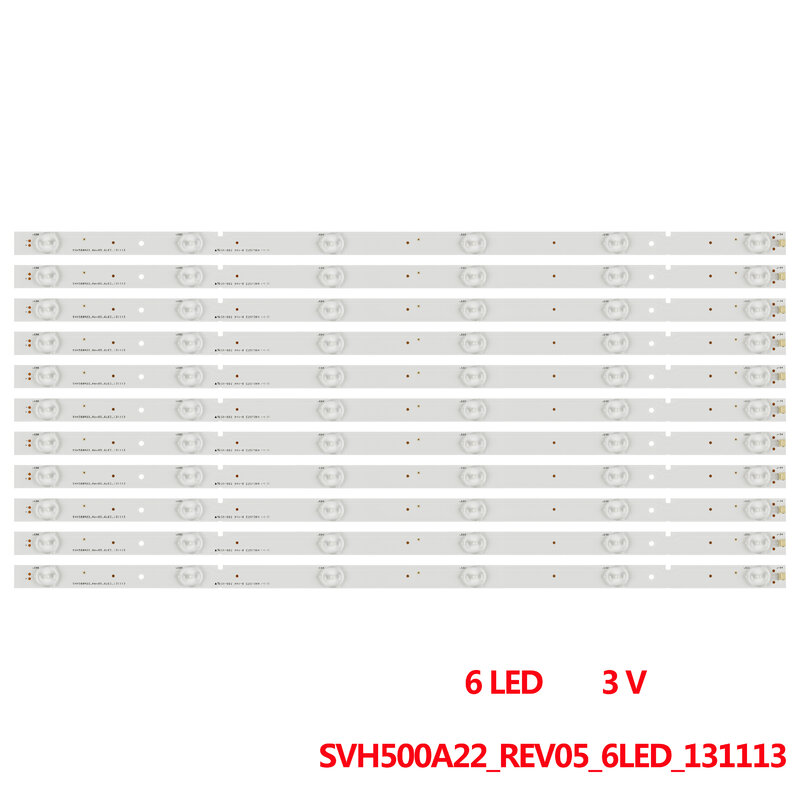 100Set Led Strip Voor HD500DF-B57/S0 50K23DG 50K22DG 50H5G 50K20DG 50H3 NS-50D550NA15 LBM500P0601-R-1 SVH500A22_REV05_6LED