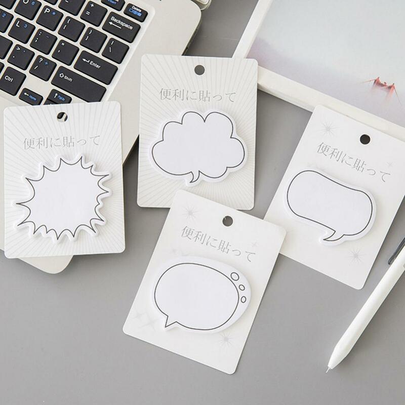 1Pc 30 Sheets Cloud Round Shape Self-adhesive Memo Pad Sticky Notes Stationery