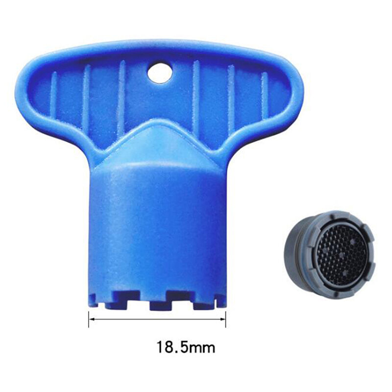 Outil de réparation d'aérateur de robinet en plastique clé de remplacement pour clé d'aérateur articles sanitaires outil de revêtement de filtre de gonfleur de robinet 5 pièces