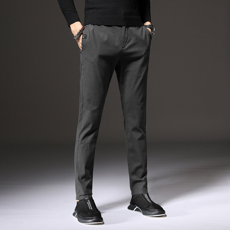 Pantalon Long décontracté en coton pour hommes, de haute qualité, nouvelle collection été 2021
