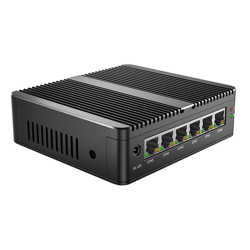 BKHD Kualitas Tinggi Pfsense Firewall Router Mini PC 6 LAN 8th Gen Cpu Tanpa Kipas Mini Komputer Openwrt X86 Vyos Ubuntu Centos