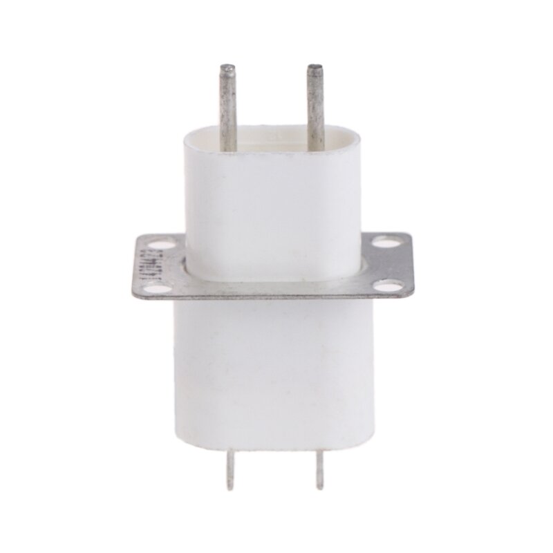 Home Electronic Microwave Oven Magnetron Filament 4 Pin Socket Converter White