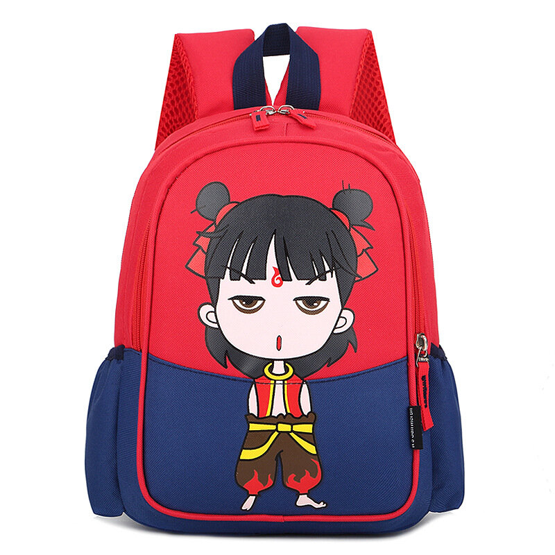 Детский школьный ранец, милые детские школьные ранцы в стиле аниме для мальчиков и девочек, сумка на плечо с мультипликационным рисунком
