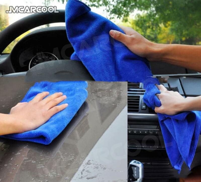 30*30ซม.รถ Accessorise ล้างผ้าขนหนูไมโครไฟเบอร์ทำความสะอาดอัตโนมัติผ้า Hemming Super Absorbent สำหรับ Universal รถยนต์ทั้งหมด