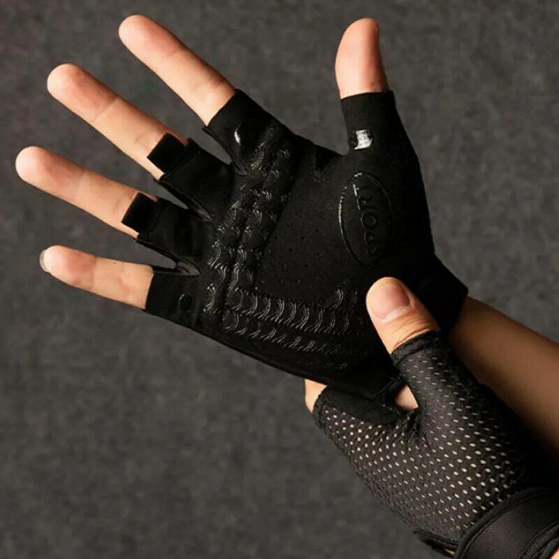 Профессиональные перчатки MY552 для тренажерного зала, фитнеса, силы, тяжелой атлетики, для мужчин и женщин, для уличных тренировок, противоскользящие велосипедные спортивные перчатки на полпальца