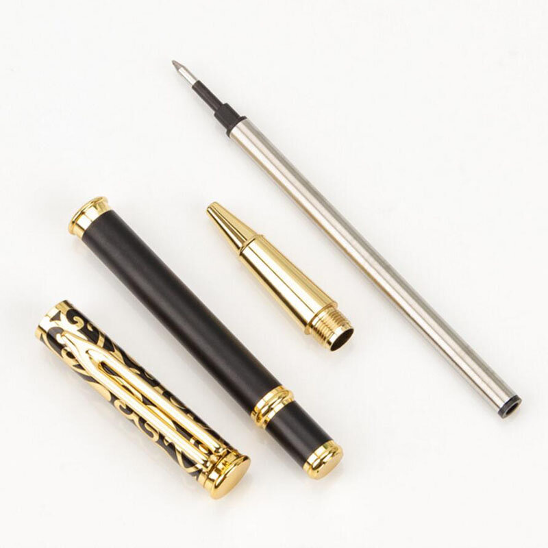 Mode-Design Voll Metall Marke Messing Roller Kugelschreiber Business Männer Geschenk Schreiben Stift Kaufen 2 Senden Geschenk