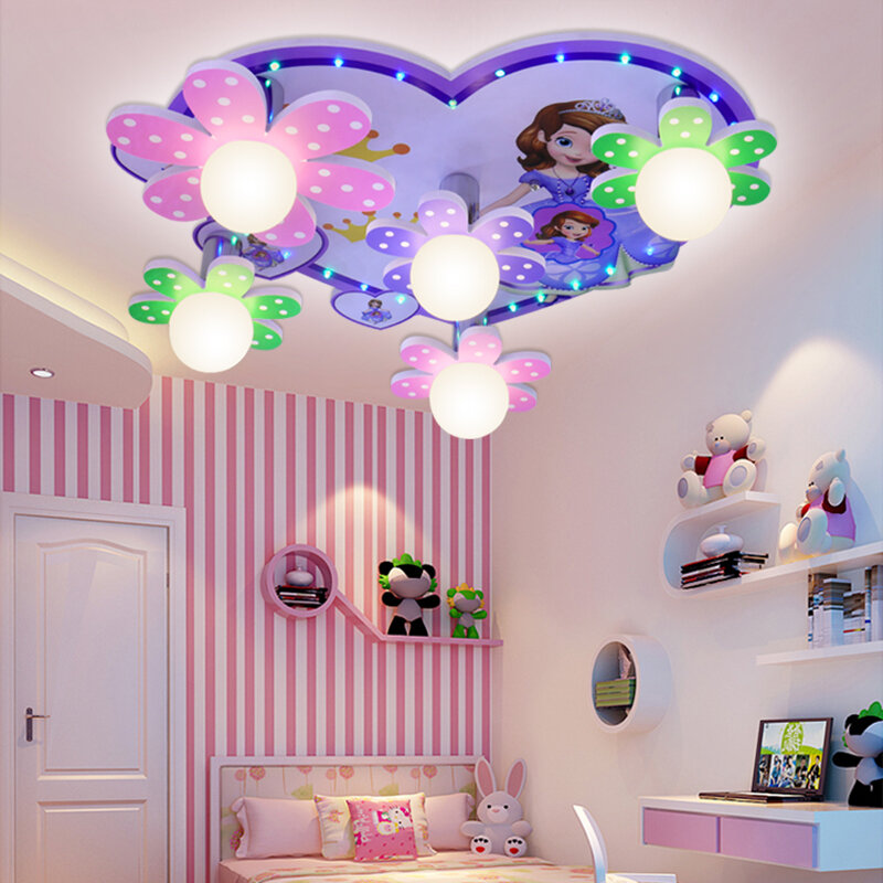 Decorazioni per camera da letto per bambini sofia luci a led per camera lampadario per interni illuminazione lampadari lampade a soffitto per la decorazione del soggiorno