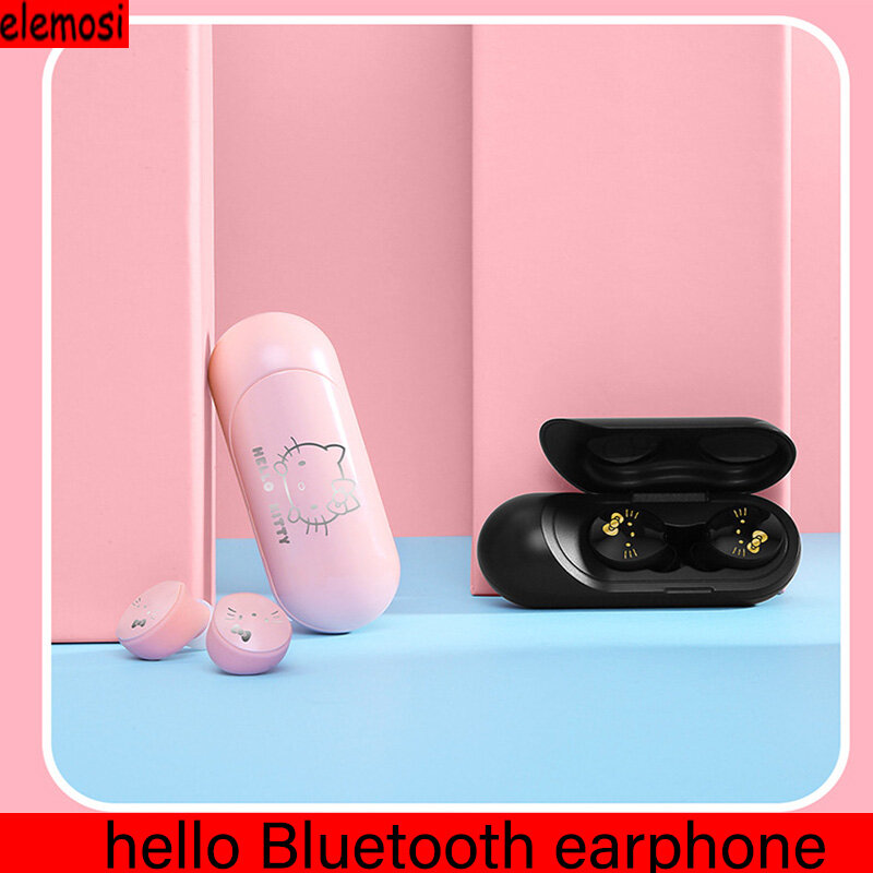 UKA001 Wireless Bluetooth 5.0 Earphone Smart Touch Wireless Headphone HD Smart Noise Cancelling For Xiaomi Huawei Hellokitty